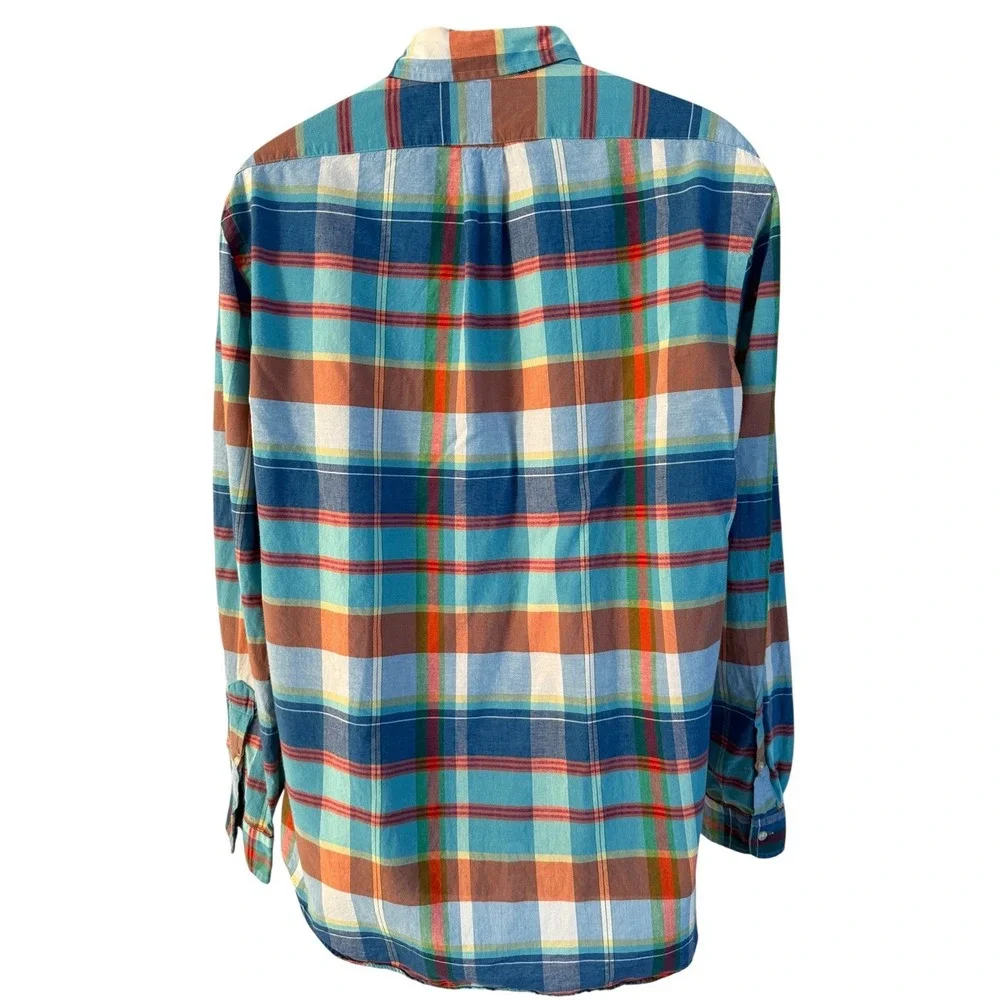 Polo Ralph Lauren‎ Indian Madras Long Sleeve Button Shirt Mens L Plaid Spring